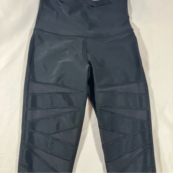 Lululemon Wunder Under Pant Hi-Rise Tech Mesh Black sz 2 - Picture 4 of 9